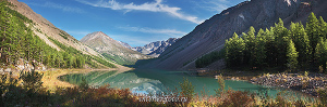Панорамная фотография Озеро Камрю
