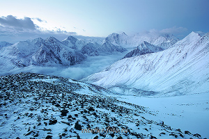 Фотокартина Белуха с перевала Каратюрек