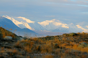Вершины Южного Алтая на плато Укок