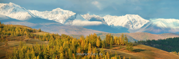 Осень в Курае - вершины Северо-Чуйского хребта