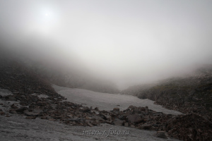 Перевал НГПИ в тумане - Кузнецкиий Алатау