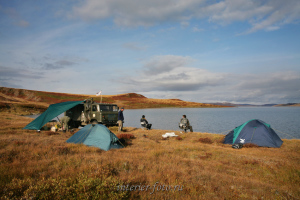 Лагерь на озере Хиндиктиг-Холь