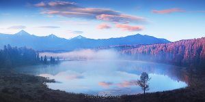 Большая панорама озера Киделю