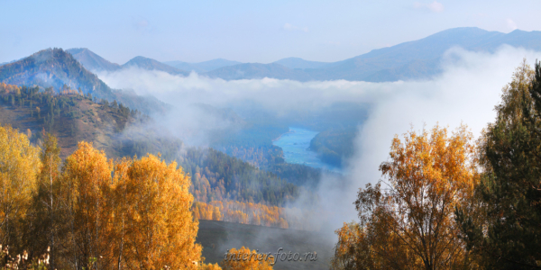 Панорама Осень на Бирюзовой Катуни