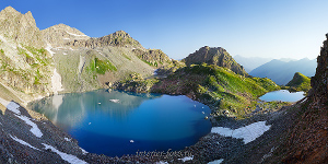 Панорама Софийских озер Кавказ